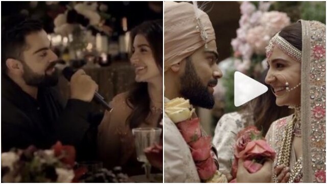 Virushka First marriage anniversary: Virat Kohli addresses Anushka Sharma as ‘My Wife’ in this wedding video and it’s too ROMANTIC! Pure love! Virat Kohli addresses Anushka Sharma as ‘My Wife’ in this wedding video and you can't miss it!
