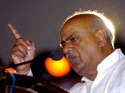 Assembly Election 2018: Voters make India arrogance free; Deve Gowda's jibe at BJP Assembly Election 2018: Voters make India arrogance free: Deve Gowda's jibe at BJP