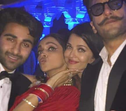 The otherwise calm Deepika was in a never-seen-before avatar here as this latest picture proves. Deepika slays the pouting game while adorably strolling beautiful Aishwarya's chin.