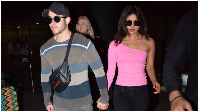 Priyanka will reportedly shoot for the finale episode of Koffee With Karan 6 today along with Kareena Kapoor Khan. (Source- Manav Manglani)