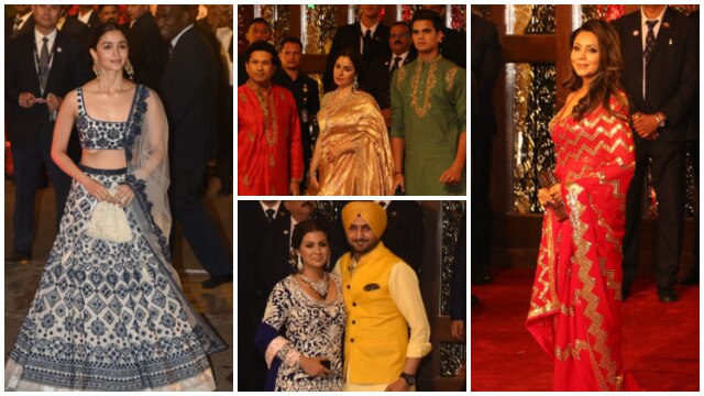 Isha Ambani-Anand Piramal Wedding: Alia Bhatt, Gauri Khan, cricketers Sachin Tendulkar & Harbhajan Singh with families! See Pics! PICS: Alia, Gauri, cricketers Sachin & Harbhajan with families reach Antilia for Isha-Anand's wedding!