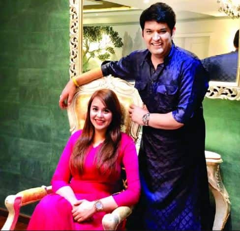 Star comedian Kapil Sharma married his lady love Ginni Chatrath in Jalandhar in a traditional Punjabi ceremony, which was enlivened by popular singer Gurdas Maan. (Photo: Instagram)
