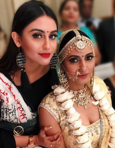 Krystle posted this picture with bride Additi on Instagram with the caption, 