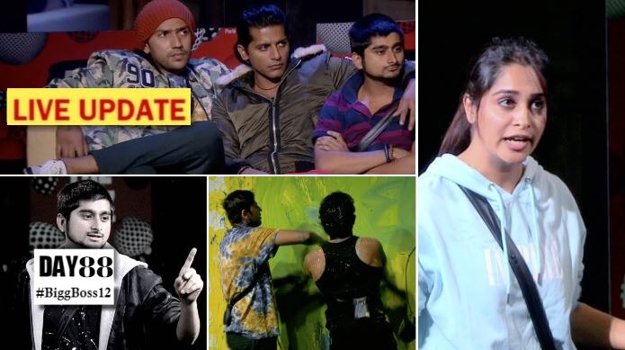 Bigg Boss 12 Day 88 LIVE: Sreesanth and Romil get into a physical FIGHT during the task Bigg Boss 12 Day 88 LIVE: Sreesanth and Romil get into a physical FIGHT during the task