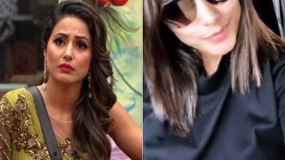 Tv Actress Hina Khan Cuts Her Long Hair Short