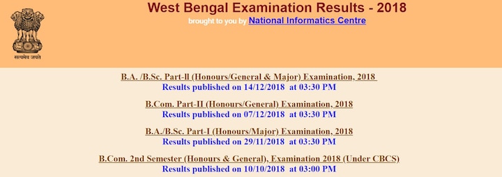 Calcutta University BA/B.Sc Part-II Results out at wbresults.nic.in, How to check Calcutta University BA/B.Sc Part-II Results out at wbresults.nic.in, How to check