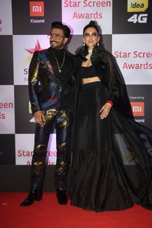 Star Screen Awards 2018: Deepika Padukone looks STUNNING in black, Ranveer Singh flaunts his gangster avatar (SEE PICS)