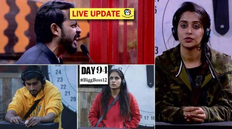 Bigg Boss 12 Day 94 HIGHLIGHTS: Surbhi Rana WINS 'Ticket To Finale'; All the other housemates NOMINATED for EVICTION! Bigg Boss 12 Day 94 HIGHLIGHTS: Surbhi Rana WINS 'Ticket To Finale'; All the other housemates NOMINATED for EVICTION! Bigg Boss 12 Day 94 HIGHLIGHTS: Surbhi Rana WINS 'Ticket To Finale'; All the other housemates NOMINATED for EVICTION!