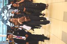 Sania Mirza spotted with her newborn son Ishaan Mirza Malik hiding him under cute bear onesie at the airport!