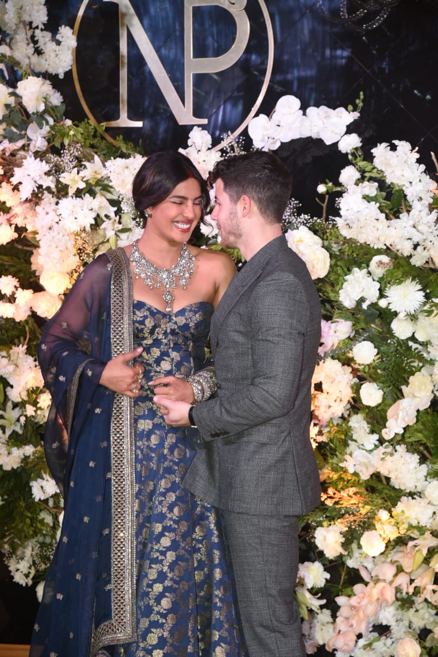 Priyanka Chopra-Nick Jonas Wedding Reception PICS: Newlyweds look made for each other at their GRAND BASH in Mumbai!