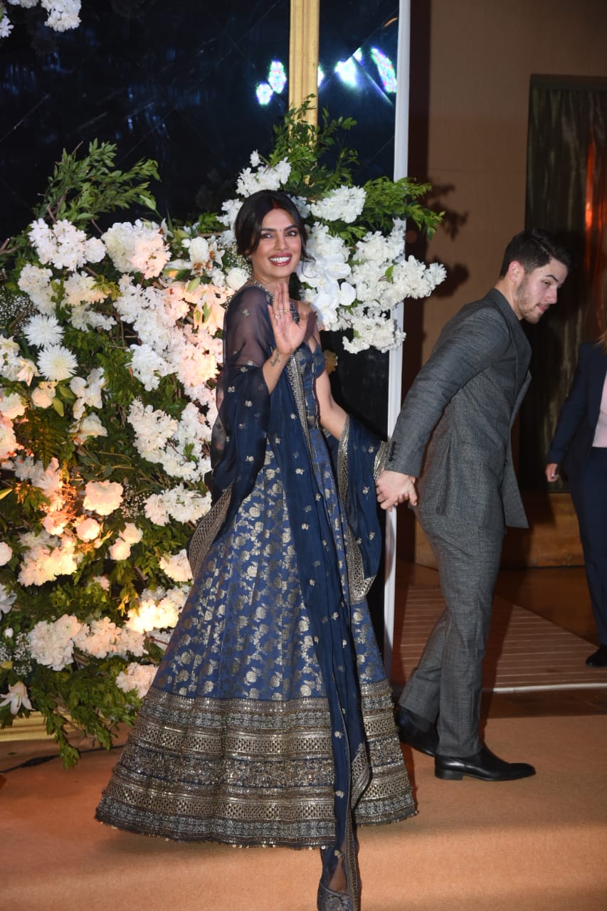 Priyanka Chopra-Nick Jonas Wedding Reception PICS: Newlyweds look made for each other at their GRAND BASH in Mumbai!