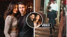 Priyanka-Nick Mumbai reception: Was Peecee\'s ex-boyfriend Shahid Kapoor drunk as he walked taking wife Mira Rajput\'s support exiting the party?