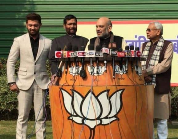 With Nitish & Paswan onboard, BJP-led NDA set to sweep Bihar with 35 seats: ABP News survey With Nitish & Paswan onboard, BJP-led NDA set to sweep Bihar with 35 seats: ABP News survey