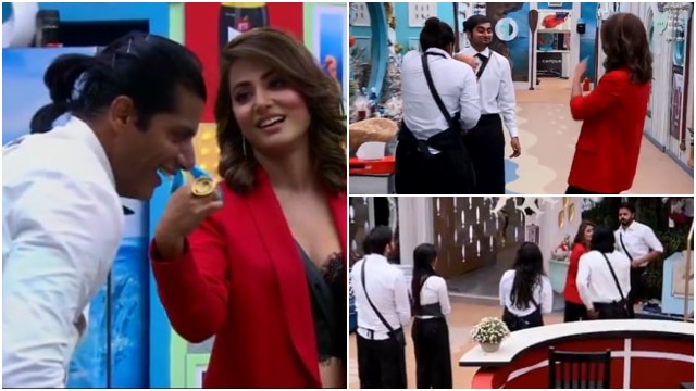 Bigg Boss 12: ‘Kasautii’ actress Hina Khan ENTERS BB hotel, gives interesting tasks to Karanvir Bohra & Deepak Thakur (WATCH VIDEO) Bigg Boss 12:  Hina Khan ENTERS BB hotel, gives INTERESTING tasks to Karanvir & Deepak (WATCH VIDEO)