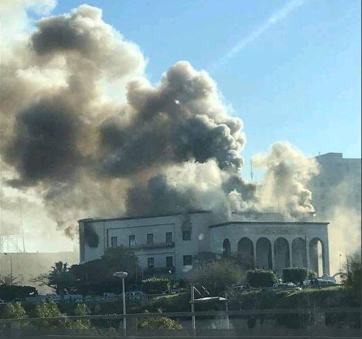 PHOTOS: Terror attack on Libya Foreign Ministry Headquarter; 3 killed PHOTOS: Terror attack on Libya Foreign Ministry Headquarter; 3 killed