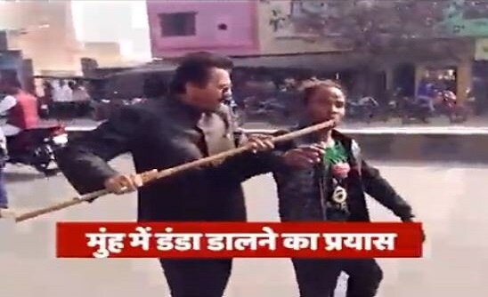 Uttar Pradesh: BJP leader assaults specially-abled man for saying 'we will vote for Akhilesh' Watch: UP BJP leader assaults specially-abled man for saying 'we will vote for Akhilesh'