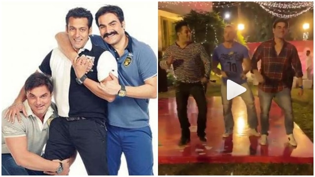 Christmas 2018: Salman Khan grooves with brothers Sohail Khan, Arbaaz Khan at Christmas bash! Watch Video! VIDEO: Salman Khan grooves with brothers Sohail, Arbaaz  at Christmas bash!