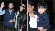 PICS: Baby Taimur heads to London with parents Saif-Kareena for New Year celebrations!
