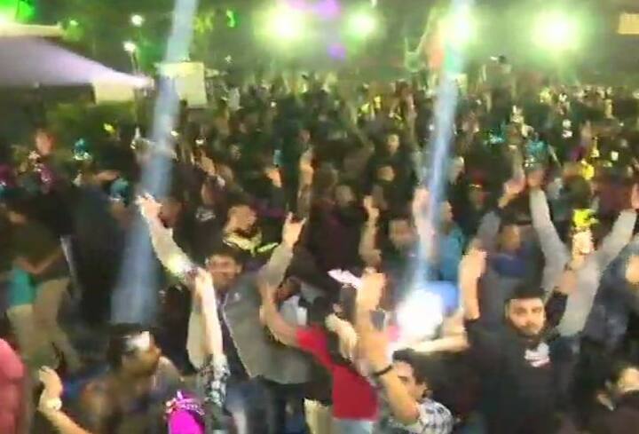 People celebrate New Year 2019 in Bhubaneswar, Odisha/ Image: ANI