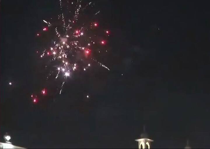 Thousands of high-spirited people were seen on streets challenging the cold to bid adios to the outgoing year and warmly welcome the New Year 2019. Here are some glimpses of how New Year was welcomed in different places of the country. In picture: Firecrackers lit the sky above the Golden Temple in Amritsar/ Image: ANI