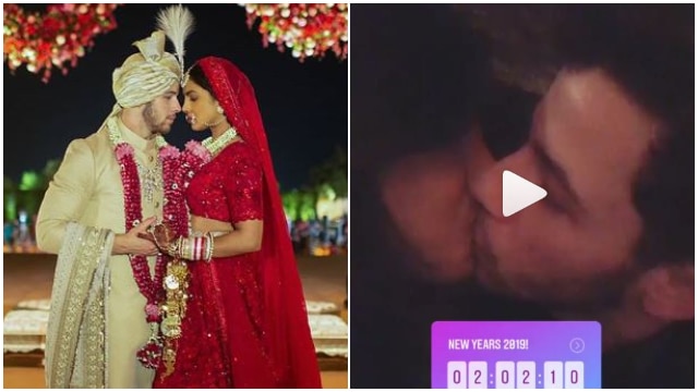 New Year 2019: Newlyweds Priyanka Chopra & Nick Jonas ring in New Year with a kiss! Watch VIDEO! New Year 2019: Newlyweds Priyanka Chopra & Nick Jonas ring in New Year with a kiss! Watch VIDEO!