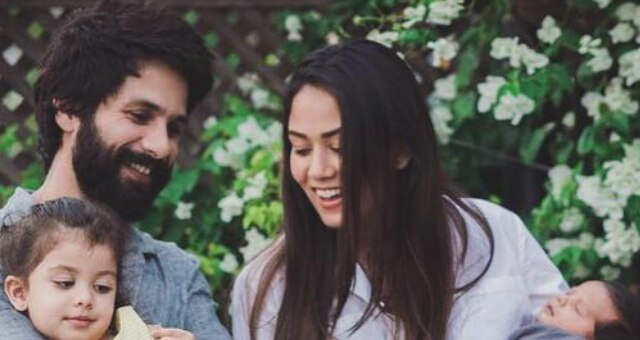 Happy New Year 2019: Mira Rajput, Shahid Kapoor with 4 month old son Zain Kapoor & daughter Misha Kapoor pose for a perfect family pic! Happy New Year 2019: Mira Rajput, Shahid Kapoor with son Zain Kapoor & daughter Misha Kapoor pose for a perfect family pic!