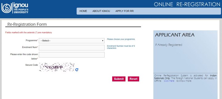IGNOU January 2019 Re-Registration Last Date Extended till 15th January 2019, Apply Now IGNOU January 2019 Re-Registration Last Date Extended till 15th January 2019, Apply Now