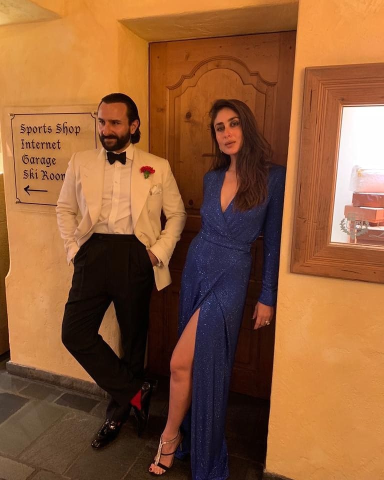 New Year 2019: Kareena Kapoor Khan slaying in a blue dress with cutie Taimur Ali Khan & handsome hubby Saif Ali Khan