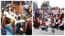Pics: Pune City Makes Helmet Compulsory, Shiv Sena Protests Against Implementation Of Rule