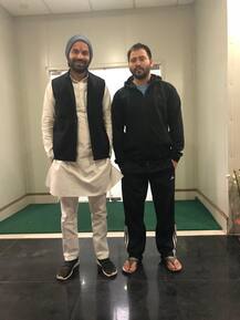 PICTURES: Amid Rumors of Rift in Lalu Yadav Family, Tejashwi Yadav Meets Tej Pratap After 2 Months; Touches His Feet