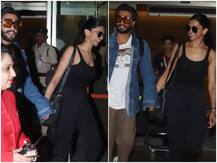 PICS: Deepika Padukone & Ranveer Singh are all smiles as they return back from their honeymoon
