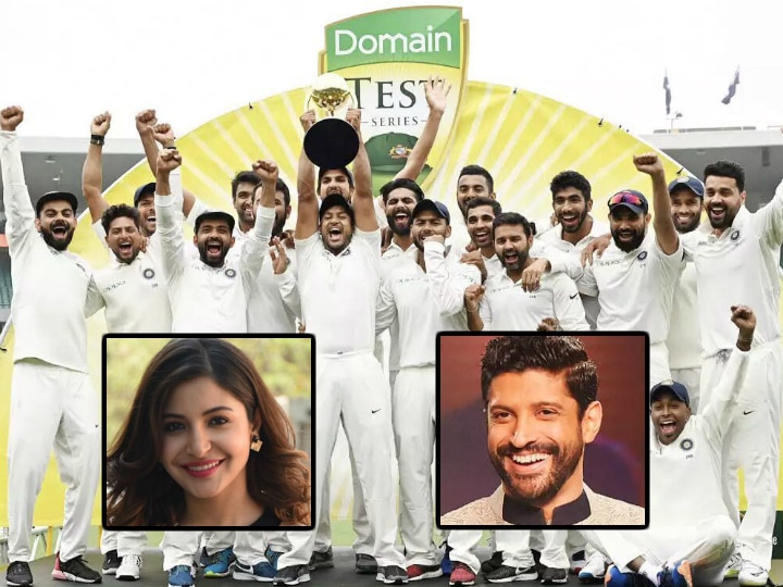 Anushka Sharma, Varun Dhawan & other B-Town celebs cheer for Team India on their win against Australia! Anushka, Varun & other B-Town celebs cheer for Team India on their win against Australia!