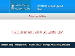 IBPS SO Result 2019: Prelims result link live at ibps.in, Scores 