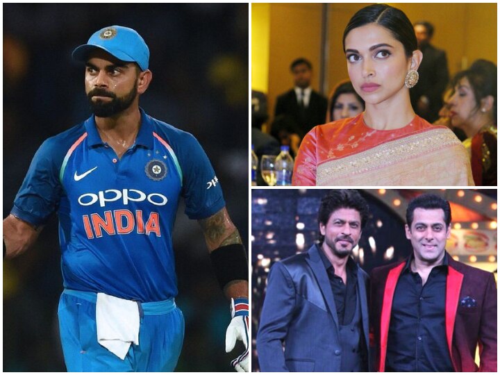 Virat Kohli BEATS Shah Rukh Khan & Salman Khan to top the list of most valued Indian celebrity as per Duff & Phelps Virat Kohli BEATS Shah Rukh & Salman to top the list of most valued Indian celebrity; Deepika at number two