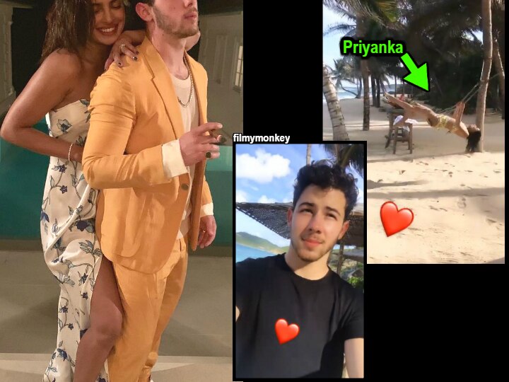 Nick Jonas captures wife Priyanka Chopra enjoying a swing ride on the Caribbean beach clad in a bikini! Priyanka Chopra & Nick Jonas' extended vacation in the Caribbean!
