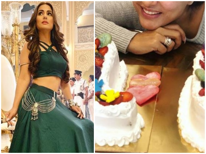 Hina Khan completes 10 years in TV industry, ‘Kasautii Zindagii Kay 2’ actress cuts cake to celebrate (PICS INSIDE) PICS! Hina Khan completes 10 years in TV industry, ‘Kasautii Zindagii Kay 2’ actress cuts cake to celebrate