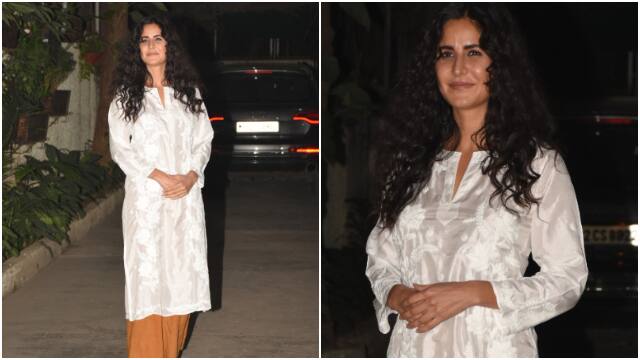 Katrina Kaif, last seen in ‘Zero’ opposite Shah Rukh Khan, looked elegant in a white chikankari kurta. We simply loved her look!
