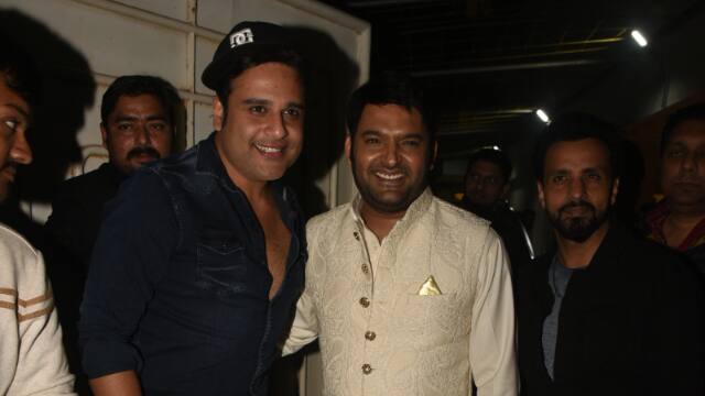 Popular comedians Kapil Sharma and Krushna Abhishek, who are currently seen in ‘The Kapil Sharma Show 2’, also attended the film’s screening. (All PICS Credit- Manav Manglani)