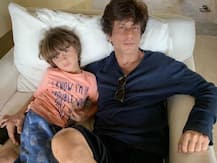 Shah Rukh Khan spends lazy Sunday with son Abram Khan; Shares picture on social media!