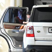 PICS: Taimur Ali Khan looks cute as a button as he gets snapped outside granny Babita Kapoor\'s house!