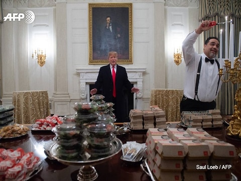 PICTURES: Donald Trump Orders McDonald's For Dinner At White House