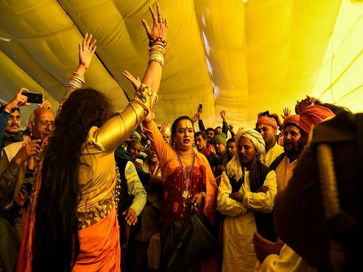 LUCKNOW: Kinnar Akhada took part in the Kumbh 2019 For the first time ever. / AFP