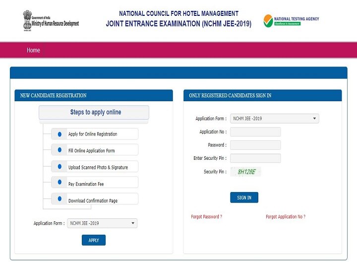 NCHM JEE 2019: NTA begins registrations at ntanchm.nic.in; Application form available till March 15 NCHM JEE 2019 Registration begins, Apply before 15th March 2019