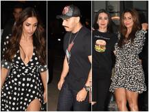 PICS: Arjun Kapoor-Malaika Arora twin in black on their dinner date; Karisma & Amrita also spotted!