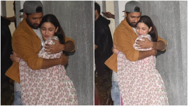 Alia Bhatt and Vicky Kaushal, who will also star together in Karan Johar’s ‘Takht’, hugged each other before attending the screening. This is what you call a picture perfect moment.