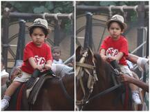 PICS: Saif-Kareena\'s baby boy Taimur looks adorable as he enjoys horse riding!