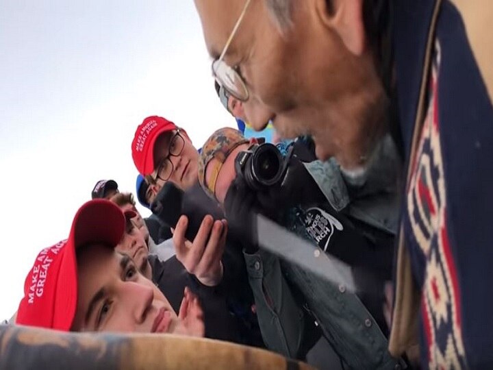 WATCH: Group of school boys mock Native America; outrage on social media as video goes viral WATCH: Group of school boys mock Native American; outrage on social media as video goes viral