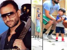 Taimur Ali Khan clicked with his new toy guitar; Walking in dad Saif Ali Khan\'s steps?