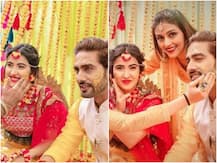 NEW PICS!  Sheena Bajaj- Rohit Purohit look picture-perfect in their haldi & mehendi ceremony