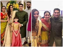 Newly-married Prateik Babbar & Sanya Sagar look stunning as they pose for pics together at Lucknow wedding reception!